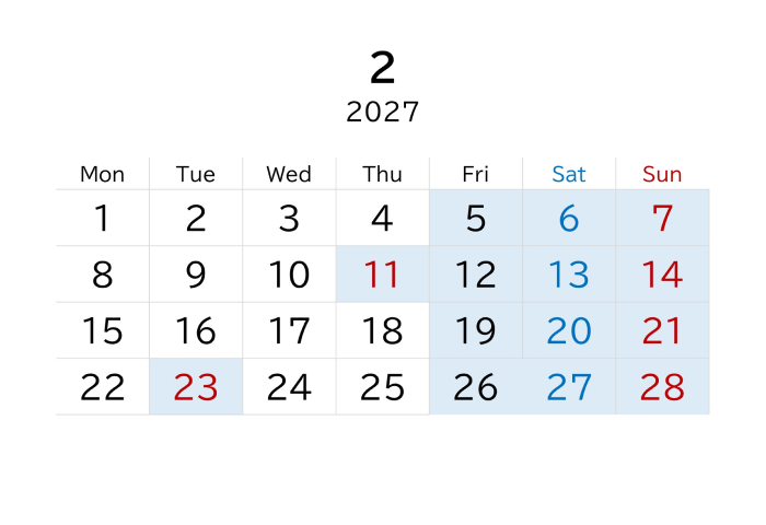 2027年2月