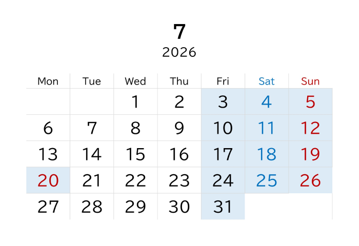 2026年7月